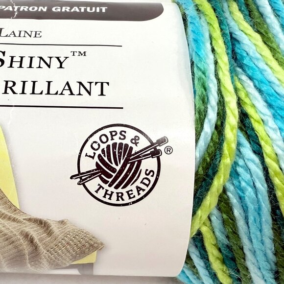 Loops & Threads Soft & Shiny Yarn Blue Lagoon Acrylic - Two New Skeins - Picture 4 of 6